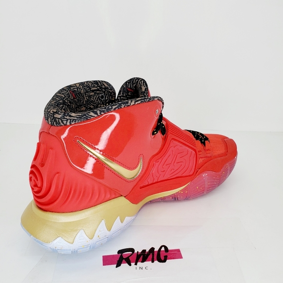 Nike Kyrie 6 All Star Trophies Red Gold CD5026-900 - Picture 4 of 7
